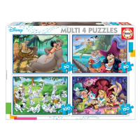 Puzzle Disney pohádky 4v1