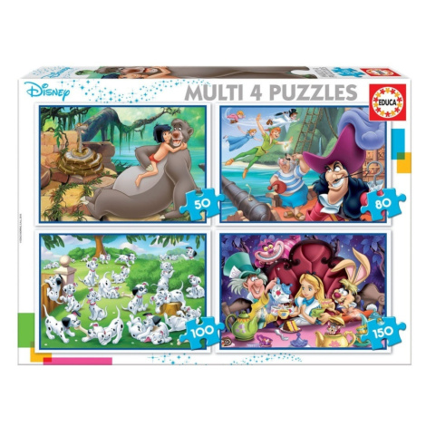 Puzzle Disney pohádky 4v1 Educa