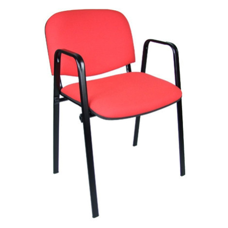 Konferenční židle ISO s područkami C2 - červená Mazur