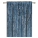 Dekorační vzorovaný závěs s řasící páskou PLACIDO modrá 140x260 cm (cena za 1 kus) MyBestHome