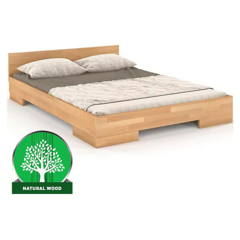 Dřevěná buková postel Skandica Spectrum Nízký 120x200 Přírodní BAUMAX