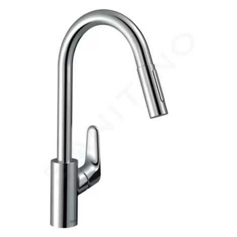 Hansgrohe 31833000 - Dřezová baterie Focus s výsuvnou sprškou, EcoSmart, chrom