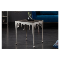 LuxD Designový odkládací stolek Gwendolyn L 50 cm stříbrný