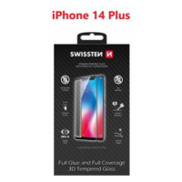 Tvrzené sklo Swissten Ultra Durable 3D Full Glue Glass pro Apple iPhone 14 Plus, černá