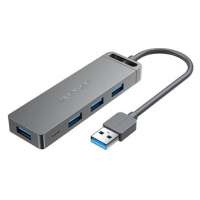 Vention 4-Port USB 3.0 Hub With Power Supply 0.5M Gray