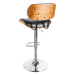 LuxD Designová barová židle Kadence, černý ořech