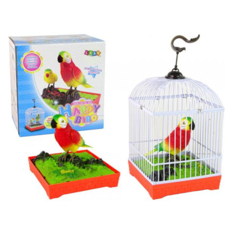 Zpívající barevný papoušek v kleci Toys Group