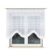 Dekorační oblouková krátká záclona na žabky BASTIA 130 bílá 330x130 cm MyBestHome