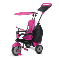 Tříkolka smarTrike Glow 4v1 Touch Steering Black Pink 6402200 růžovo černá