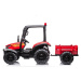 mamido  Dětský elektrický traktor s přívěsem BLT červený