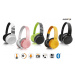 Bluetooth sluchátka ALIGATOR AH02, FM, SD karta, růžovozlatá