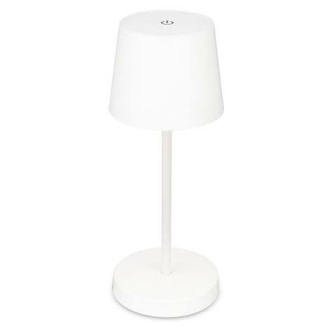 BRILONER LED nabíjecí stolní lampa 26 cm 2,6W 150lm bílé IP44 BRILO 7423016