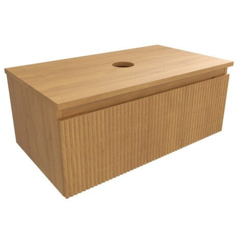 Koupelnová skříňka s krycí deskou SAT Evolution 78x30x44,5 cm dub medový mat SATEVO80DMD