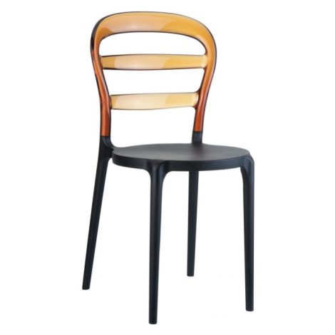 Zahradní židle Jídelní židle Dekorhome Černá / hnědá