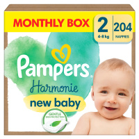 Pampers Harmonie Baby vel.2 - Měsíční balení 204 ks
