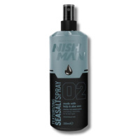 Nishman Texturizing Sea Salt Spray 02 - slaný sprej s obsahem aloe vera a mořské řasy, 200 ml