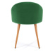 Ak furniture Sametová čalouněná židle Gera zelená