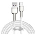 Kabel USB-C Baseus Cafule, 66 W, 2 m (bílý)