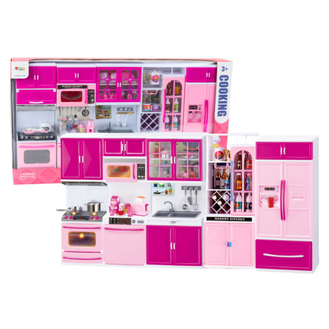 mamido  Kuchyňka pro panenky se spotřebiči a doplňky růžová