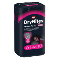 Huggies Plenkové kalhotky Dry Nites pro děvčata s váhou 27–57 kg 9 ks