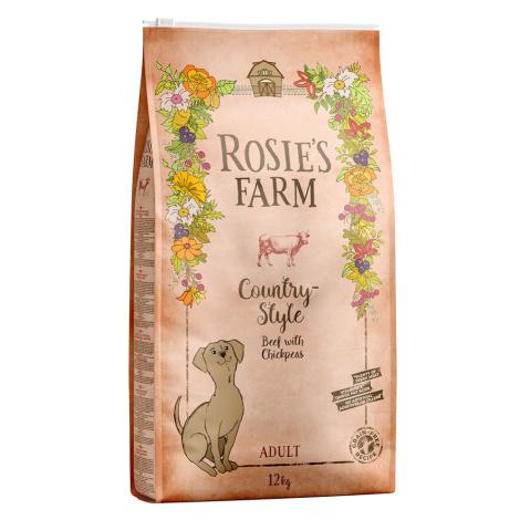 Výhodné balení Rosie's Farm 2 x 12 kg - hovězí