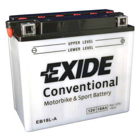 Motobaterie EXIDE BIKE Conventional 18Ah, 12V, EB18L-A