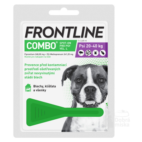 FRONTLINE COMBO spot-on pro psy L (20-40kg)-1x2,68ml *