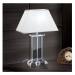 Orion Orion LA 4-1202 - Křišťálová stolní lampa VERONIQUE 1xE27/60W/230V bílá/chrom