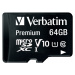 VERBATIM MicroSDXC Premium karta 64GB + SD adaptér