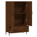 vidaXL Skříň highboard hnědý dub 69,5 x 31 x 115 cm kompozitní dřevo