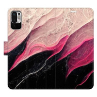 iSaprio flip pouzdro BlackPink Marble pro Xiaomi Redmi Note 10 5G