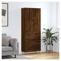 vidaXL Skříň highboard hnědý dub 69,5 x 34 x 180 cm kompozitní dřevo