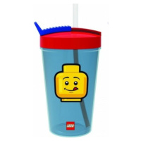 LEGO® ICONIC Classic sklenice s brčkem - červená / modrá