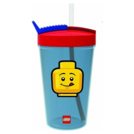 LEGO® ICONIC Classic sklenice s brčkem - červená / modrá