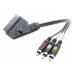 SCART / kompozitní cinch TV, přijímač kabel SpeaKa Professional SP-7869848, 2.00 m, černá