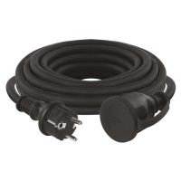 Venkovní prodlužovací kabel 5 m / 1 zásuvka / černý / guma-neopren / 230 V / 1,5 mm2
