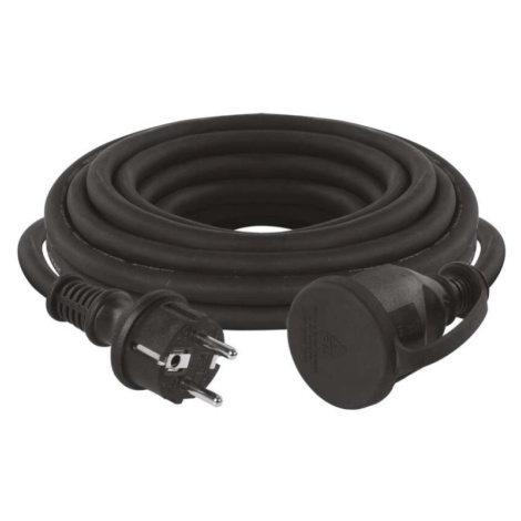 Venkovní prodlužovací kabel 5 m / 1 zásuvka / černý / guma-neopren / 230 V / 1,5 mm2 EMOS