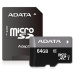 ADATA MicroSDXC karta 64GB Premier UHS-I Class 10 + SD adaptér