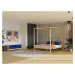 Benlemi Dvoulůžková postel BALDEE Zvolte barvu: Tmavě šedá, Zvolte rozměr: 160 x 200 cm