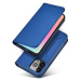 Magnet Card Case elegantní knížkové pouzdro s venkovní kapsou na iPhone 14 6.1" Blue