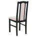 Jídelní židle BOLS 7 černá/béžová