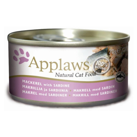 Applaws Cat makrela a sardinky 24 × 70 g