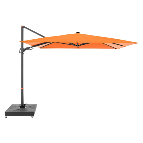 Doppler myZone 220 x 300 cm LED - výkyvný zahradní slunečník s boční tyčí oranžová (kód barvy 81