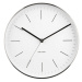 Karlsson 5732WH designové nástěnné hodiny, pr. 28 cm