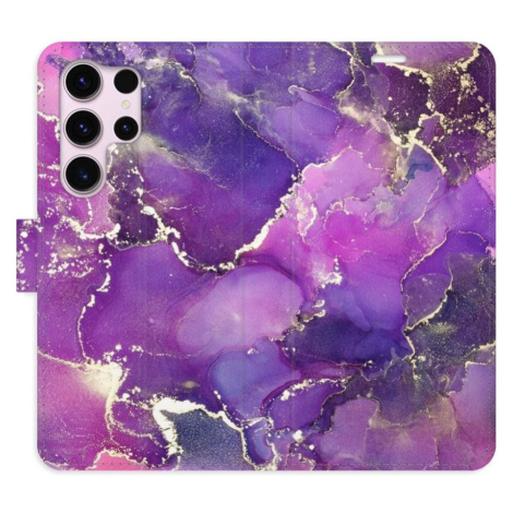 iSaprio flip pouzdro Purple Marble pro Samsung Galaxy S23 Ultra