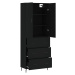 vidaXL Skříň highboard černá 69,5 x 34 x 180 cm kompozitní dřevo