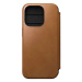 Pouzdro Nomad Modern Leather Folio, english tan - iPhone 15 Pro (NM01629085)