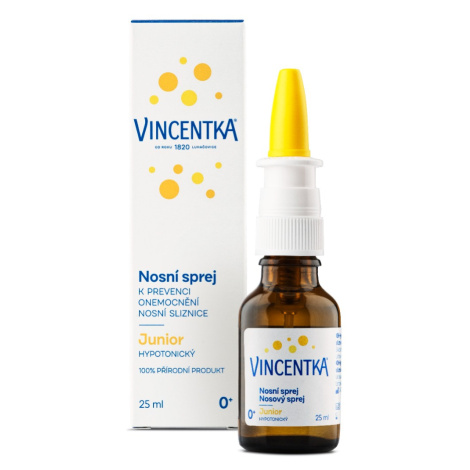 Vincentka Nosní sprej Junior hypotonický 25 ml