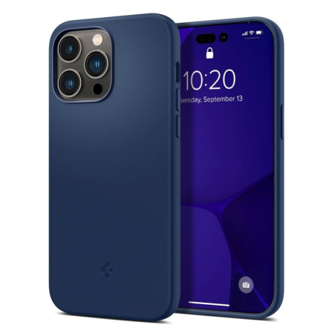 Spigen Silicone Mag Fit iPhone 14 Pro Max modrý