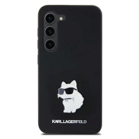 Kryt Karl Lagerfeld KLHCSA55SMHCNPK A55 A556 black hardcase Silicone Choupette Metal Pin (KLHCSA